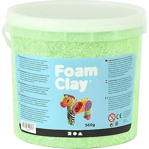Creativ Company Modelliermasse Foam Clay Grosspackung Neongr�n