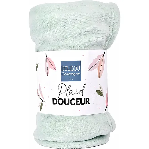 Doudou et Compagnie Decke 70x100cm mandelgr�n