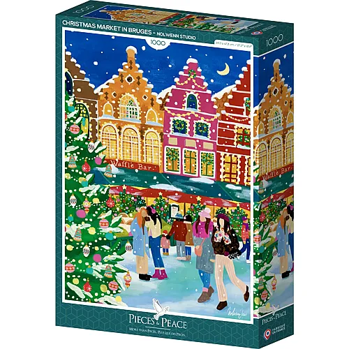 Pieces & Peace Puzzle Nolwenn Studio Weihnachtsmarkt in Br�gge (1000Teile)