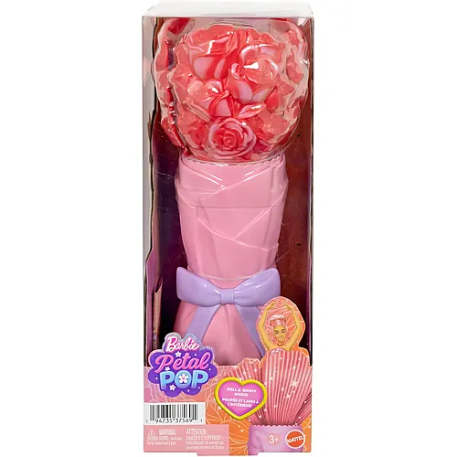 Barbie Petal Pop Duftende Puppe im Rosenkleid mit Zubeh�rteilen Rot