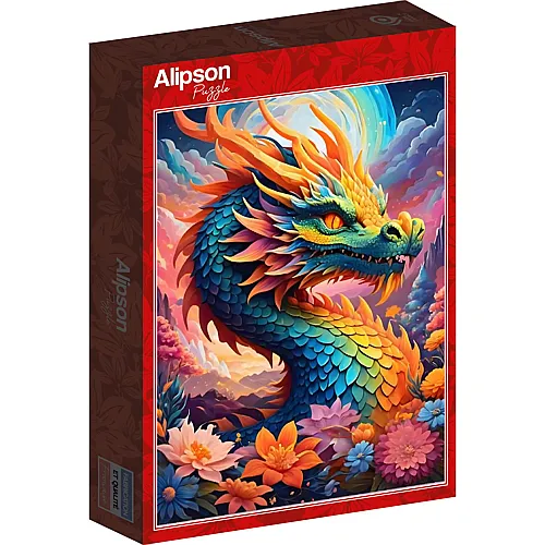 Bunter Drache - 1000 Teile