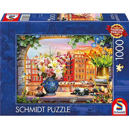 Schmidt Puzzle Angelo Bonito Besuch in Amsterdam (1000Teile)