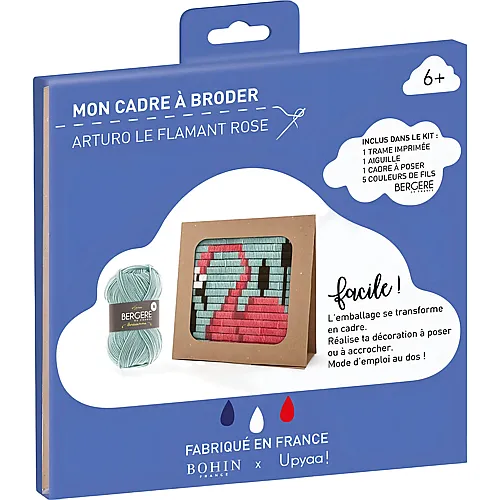 Upyaa Canevas & Cie Kit Canevas + Cadre Flamand Rose (FR)