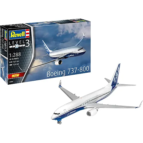 Revell Level 3 Modellbausatz Boeing 737-800 - 25 Teile