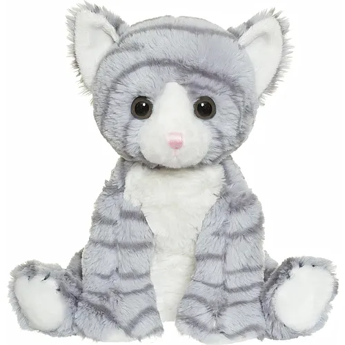 Katze gestreift grau - 23 cm