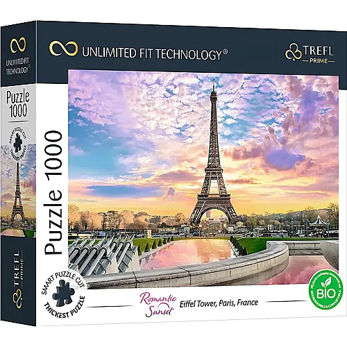 Trefl Puzzle Romantic Sunset: Eiffel Turm, Paris (1000Teile)