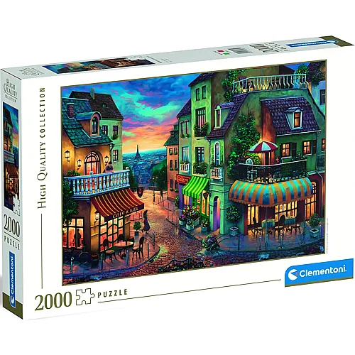 Clementoni Puzzle High Quality Collection Die Strassen von Europa (2000Teile)