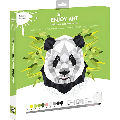 OZ International Enjoy Art Peinture N� 30x30cm Panda