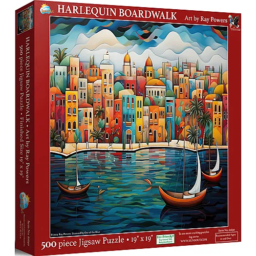 SunsOut Puzzle Harlequin - Uferpromenade - 500 Teile