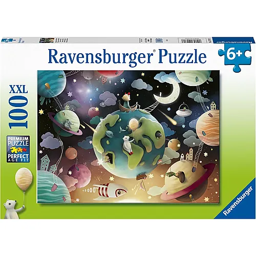Ravensburger Puzzle Fantasy Planets - 100 Teile