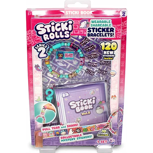 Jazwares Sticki Rolls Sticki Book Pack W2