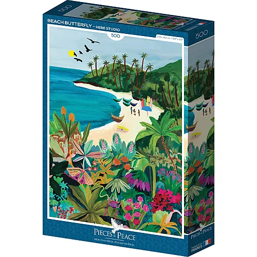 Pieces & Peace Puzzle Beach Butterfly - 500 Teile