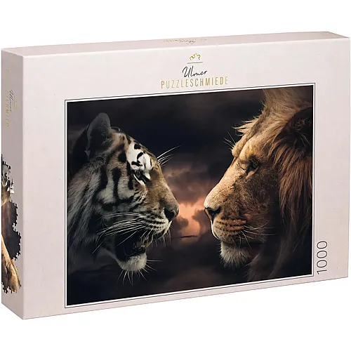L�we und Tiger - Wer ist K�nig im Reich der Tiere - 1000 Teile