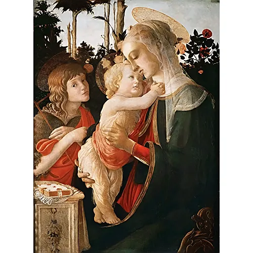 Grafika Puzzle Art Collection Sandro Botticelli Jungfrau und das Kind mit Johanne - 2000 Teile