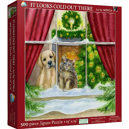 SunsOut Puzzle Menga It Looks Cold Out There - 500 Teile