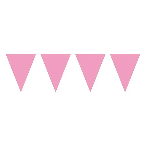 Wimpelkette in Babyrosa - 10 m