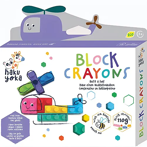 Hakuyoka Block-Wachsmalkreiden Helikopter