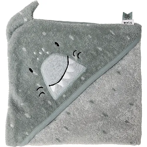Trixie Kapuzenbadetuch Hai 75x75cm