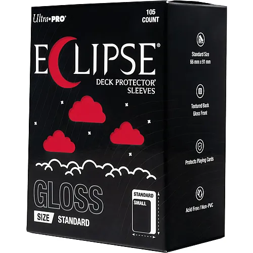 Ultra Pro ECLIPSE Gloss Red Deck Protector Sleeves Standard (105)