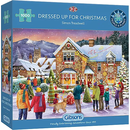 Gibsons Puzzle Simon Treadwell Dressed up for Christmas - 1000 Teile