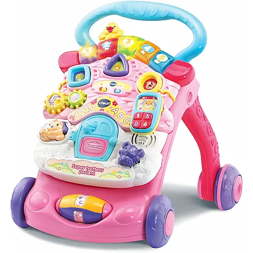 vtech Super trotteur parlant 2 en 1 rose
