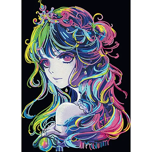 Diamond Dotz Diamond Painting Neon Anime Prinzessin
