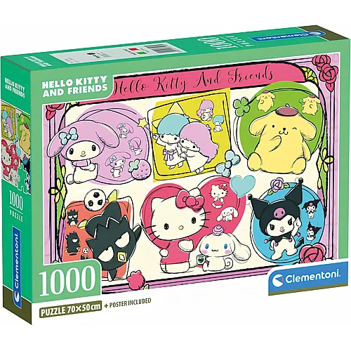 Clementoni Puzzle Hello Kitty 2 (1000Teile)