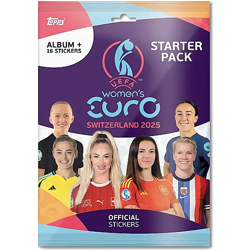 topps Women's Euro 2025 Sticker Starterpack