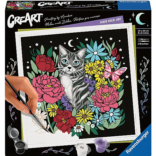 Ravensburger CreArt Malen nach Zahlen Pixie Cold: Katze