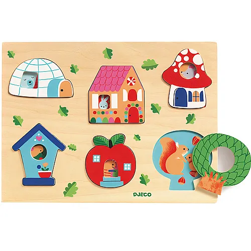 Djeco Puzzle Coucou-House (6Teile)