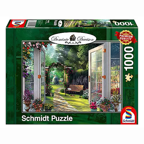 Schmidt Puzzle Dominic Davison Blick in den verwunschenen Garten (1000Teile)