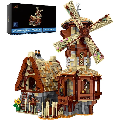 JMBricklayer Medieval Period Town Windmill 30116
