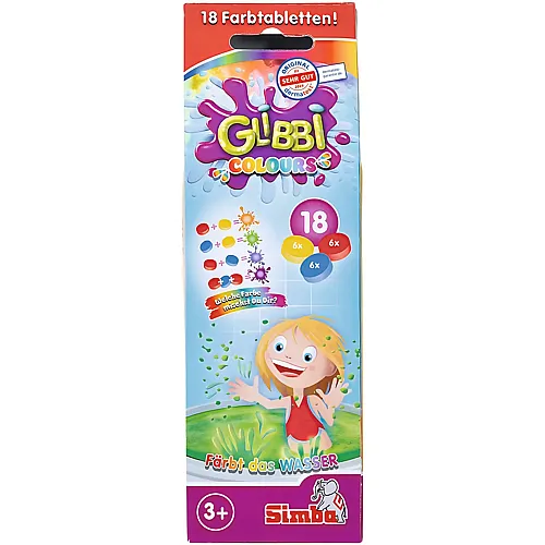 Simba Glibbi Colors Farbtabletten - 18 Teile