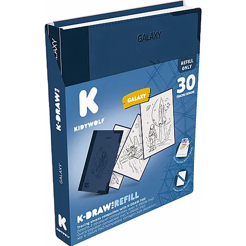 Kidywolf Nachf�llpack Weltraum zu Designtafel