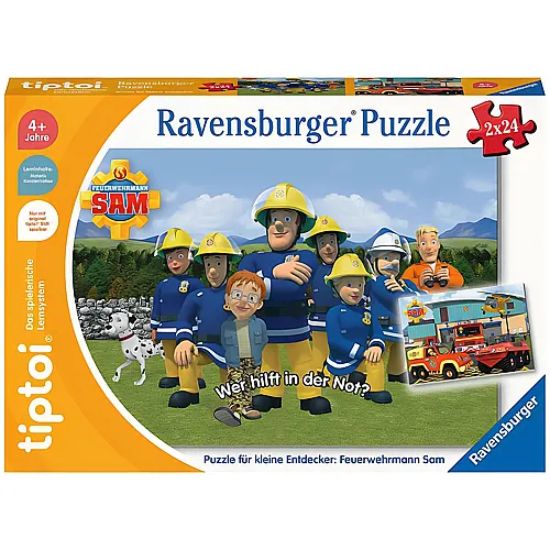 Ravensburger Puzzle fr kleine Entdecker: Feuerwehrmann Sam (2x24)