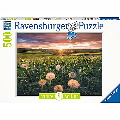Ravensburger Puzzle Nature Edition Pusteblumen im Sonnenuntergang (500Teile)