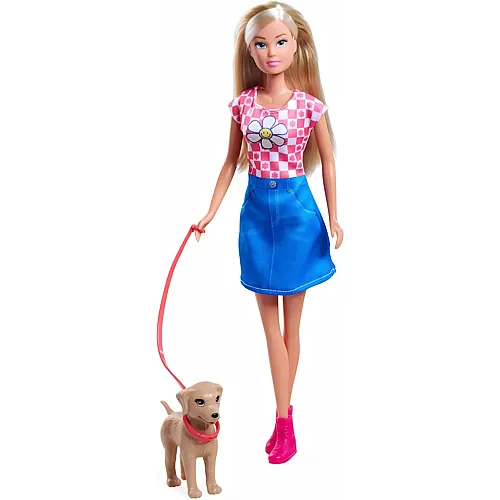 Simba Steffi Love Modepuppe mit Hund & Leine