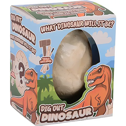 Johntoy Schnitzen eines Dino-Ei-Fossils