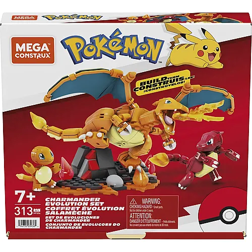 Mega Construx Pok�mon Charmander Evolution - 313 Teile