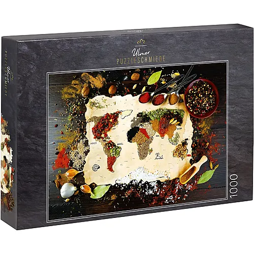 Taste The World - Weltkarte aus bunten Gew�rzen 1000Teile