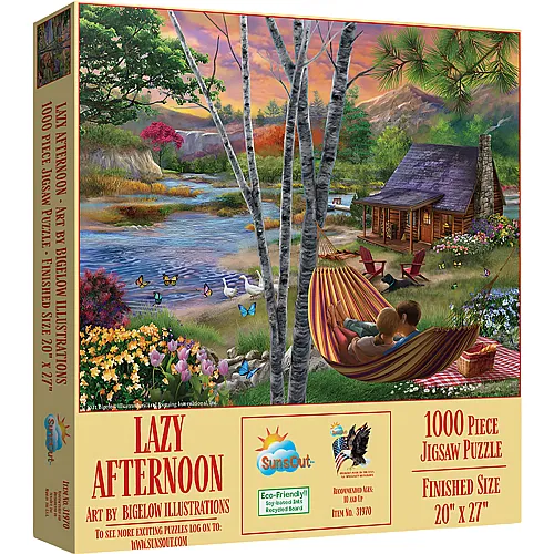 SunsOut Puzzle Bigelow Illustrations Lazy Afternoon - 1000 Teile