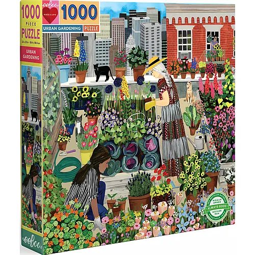 eeBoo Puzzle Urban Gardening - 1000 Teile