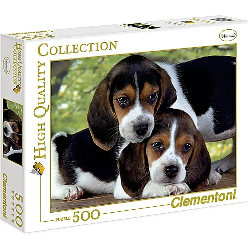 Clementoni Puzzle High Quality Collection Hundekuscheln (500Teile)
