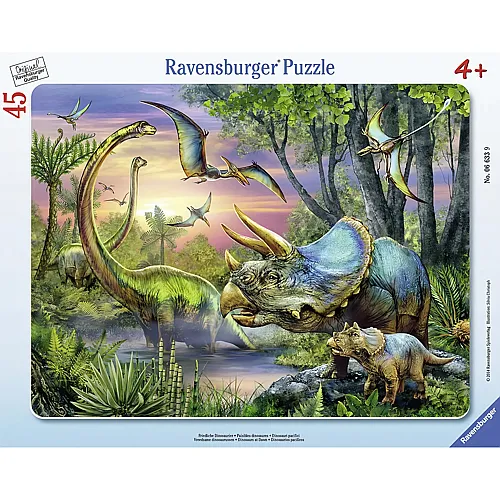 Ravensburger Puzzle Friedliche Dinosaurier - 45 Teile