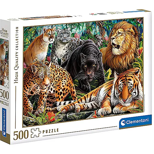 Clementoni Puzzle Wild Cats (500Teile)