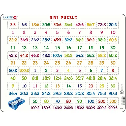 Larsen Puzzle Divi (Division) - 58 Teile