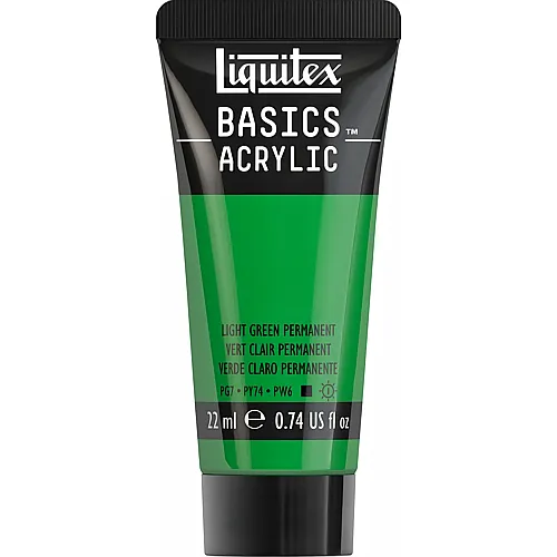 Liquitex Lqx Basics Acrylfarbe 22ml Tube Hellgr�n Permanent