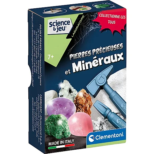 Clementoni science & jeu Mini Coffrets-Pierres pr�cieuses et Min�raux - Franz�sisch