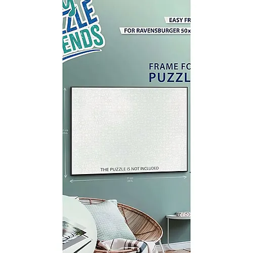 Ravensburger Puzzle-Rahmen f�r 1000 Teile Schwarz - 70 x 50 cm