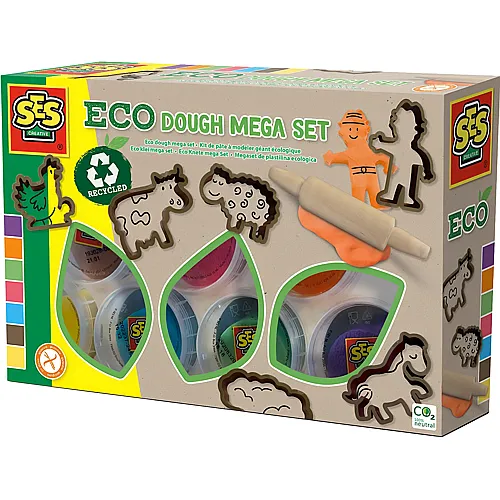 SES Eco Knete Mega Set (7x90g)